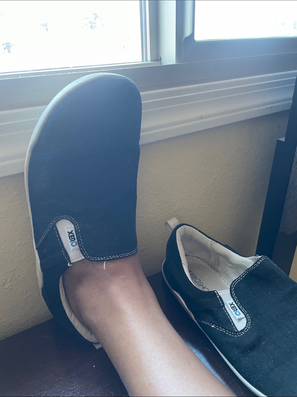 Women’s Barefoot XeroShoes Black Slip-On Sneakers (Aptos)